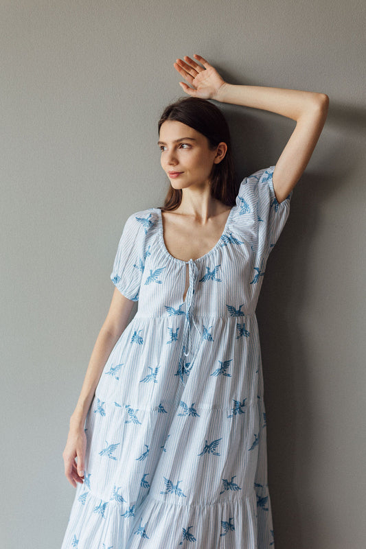 Breathable Cotton Dress with lining