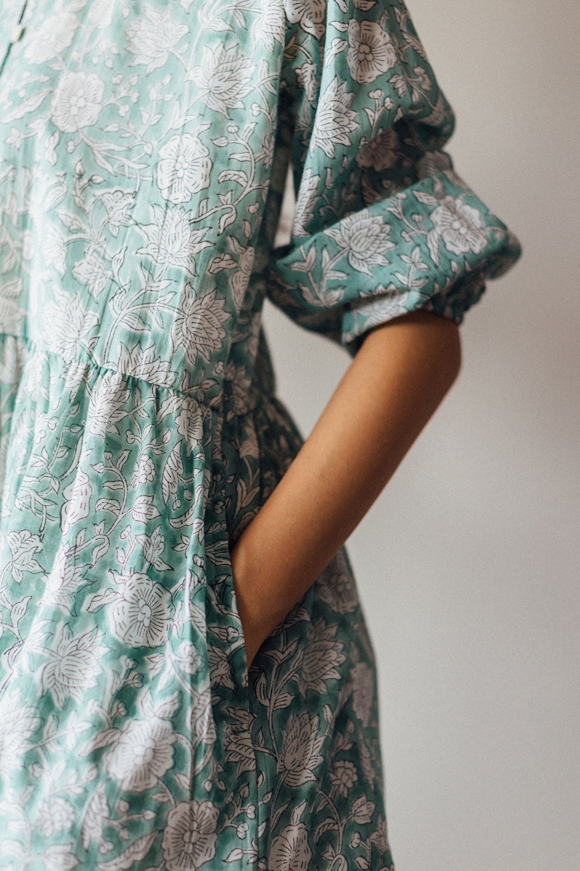 Lily Mini Short Cotton Dress with pockets and lining