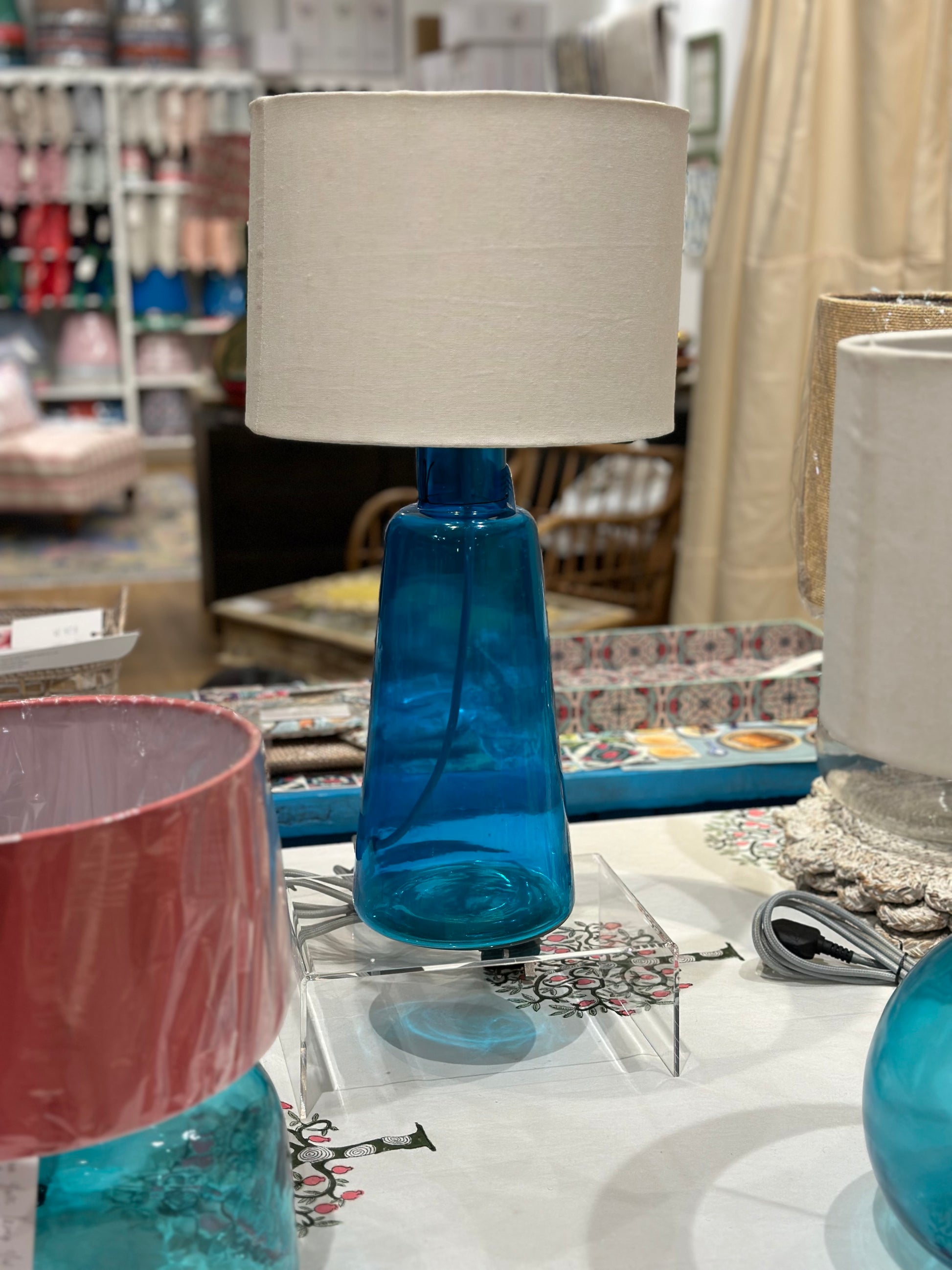 glass lamp bases available