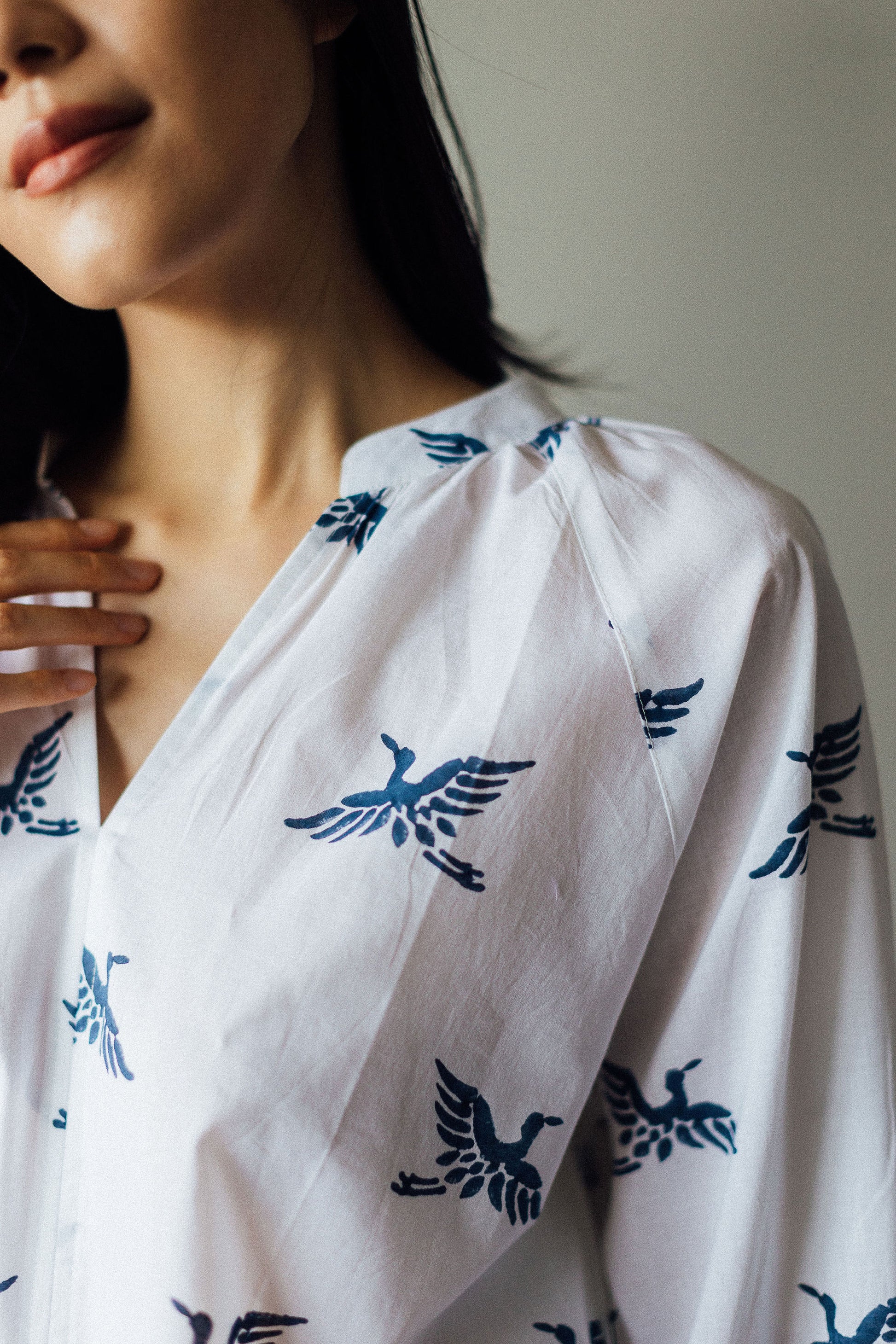 Fine Indian Cotton Block Print Top