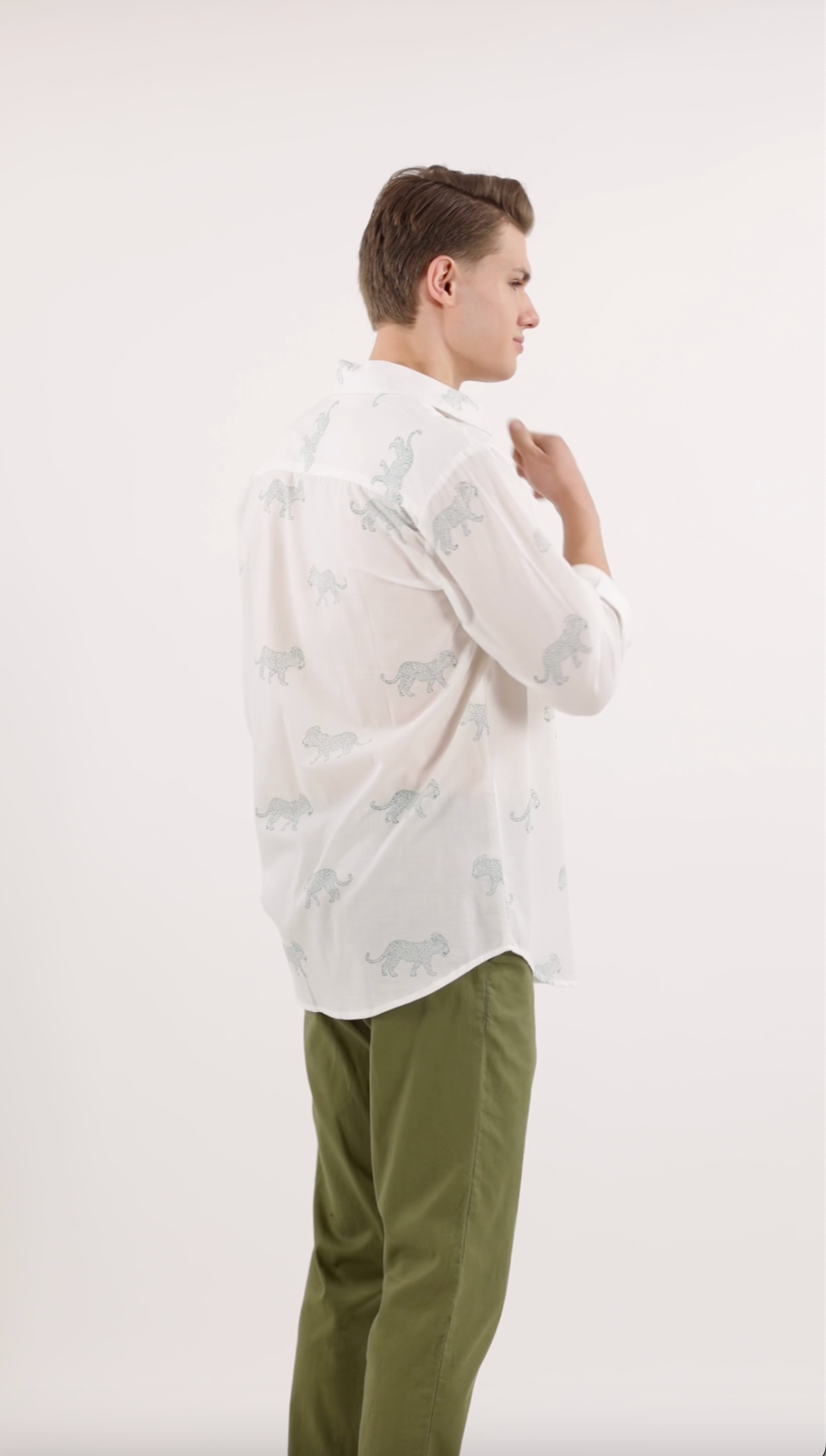 Animal Print Cotton Shirt