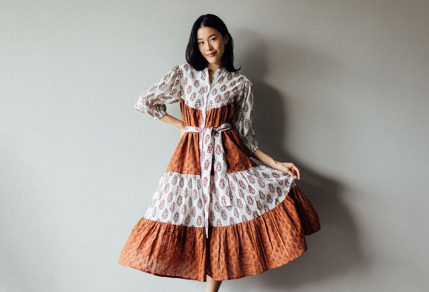 Artful House Tiered Midi Dress perfect as a casual dress