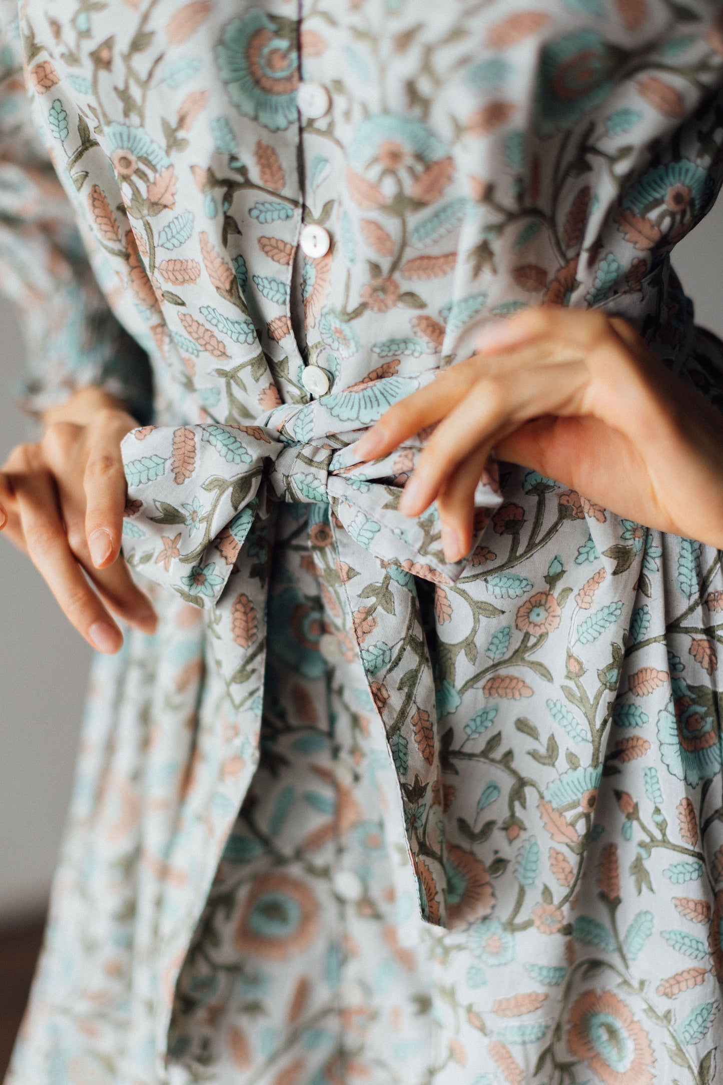 Richmond Midi Dress in Clay Floral