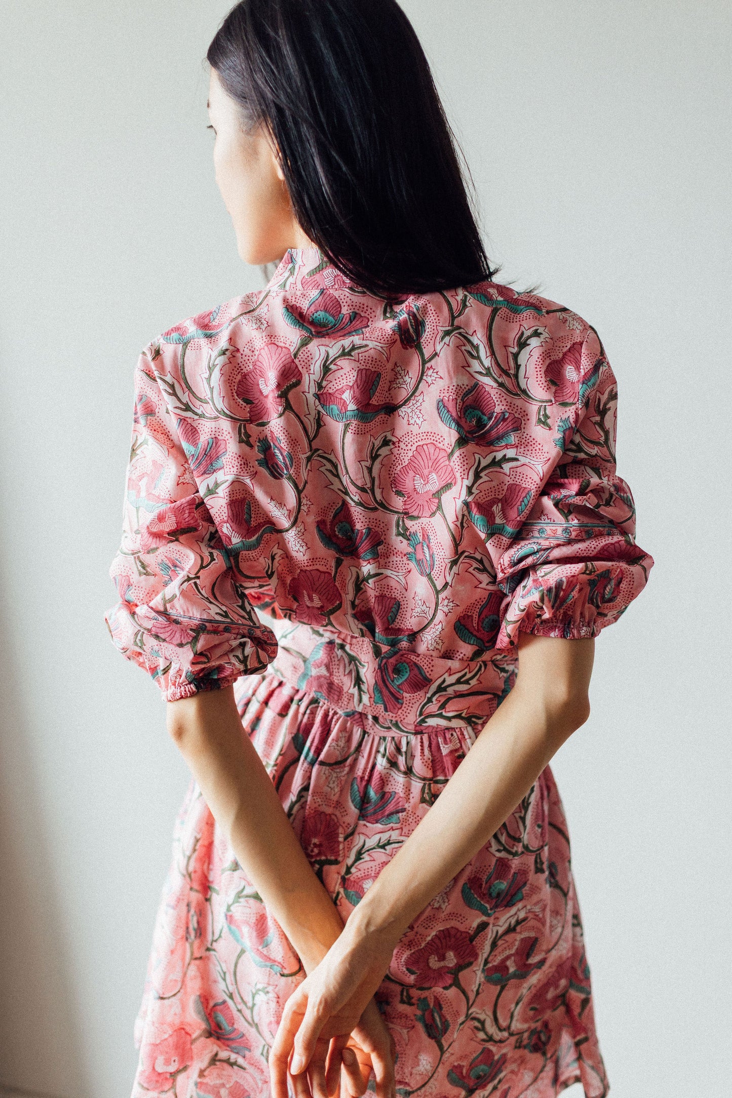Marigold Mini Short Cotton Dress - Strawberry