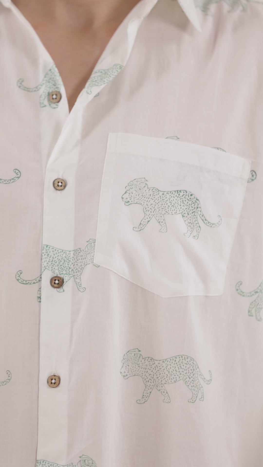 Animal block print shirt