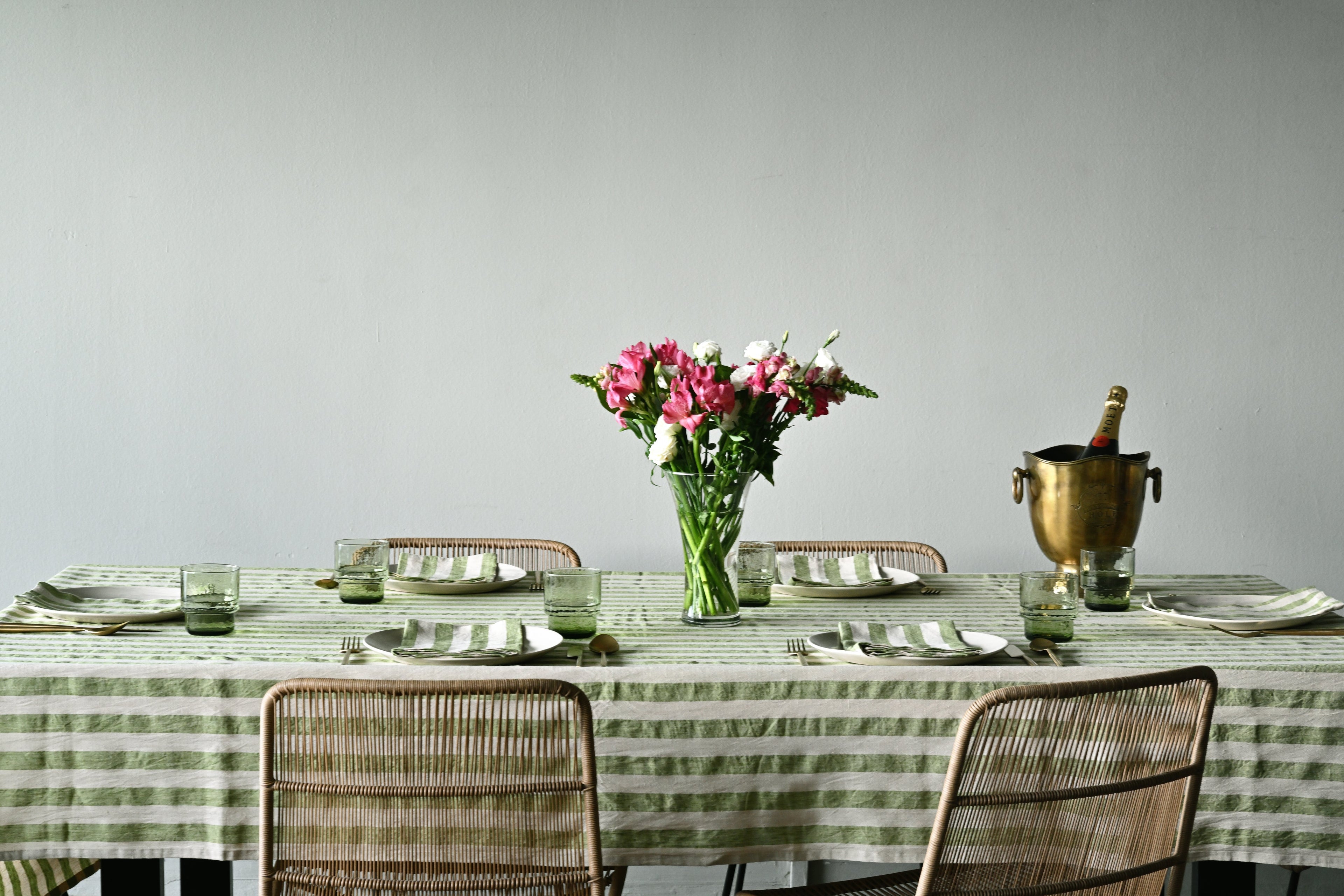 Stripes : Cotton Linen Tablecloths, Co-ordinated Home Accessories & More