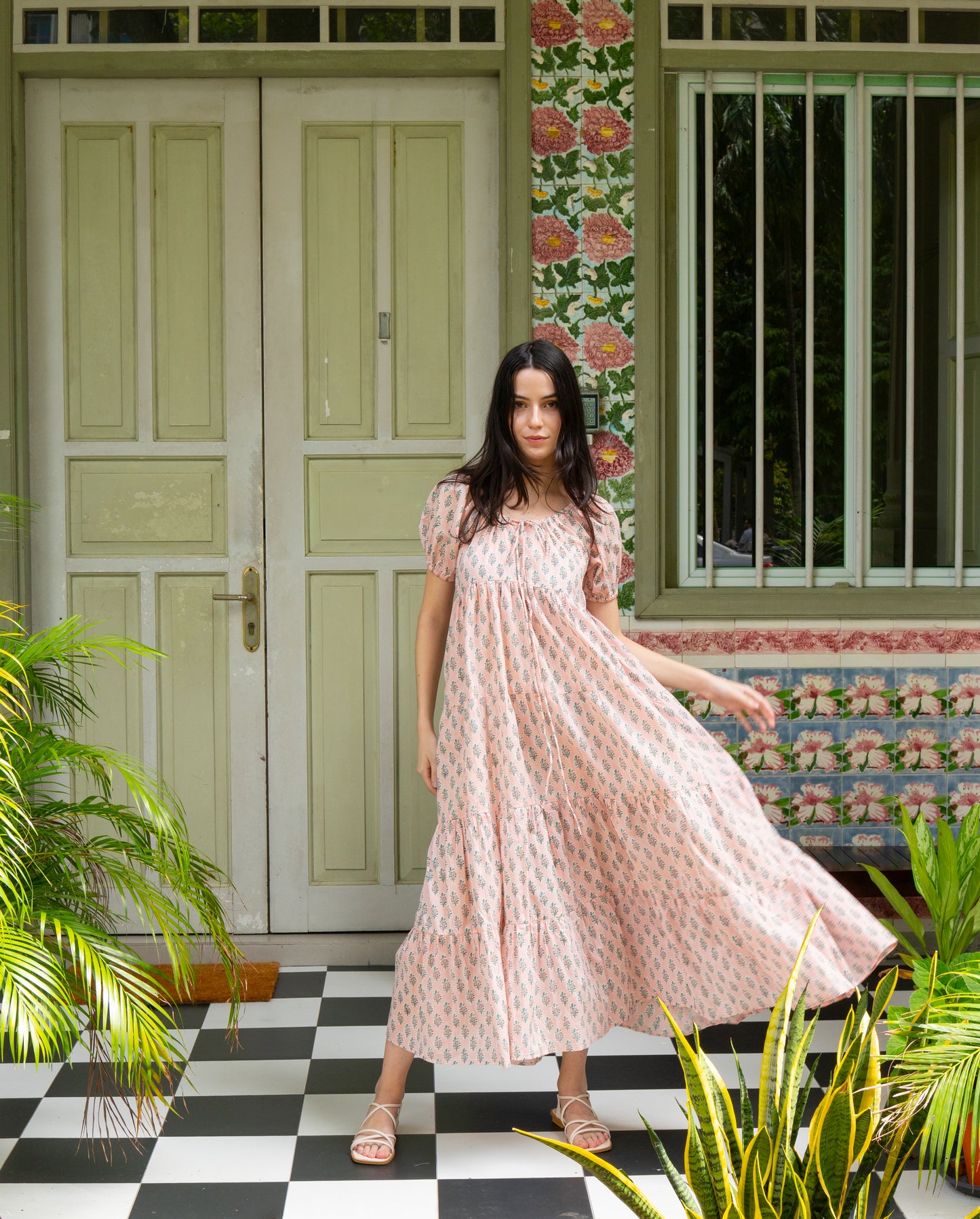 Shop Block Printed Maxi Dresses Online. Plus sizes available