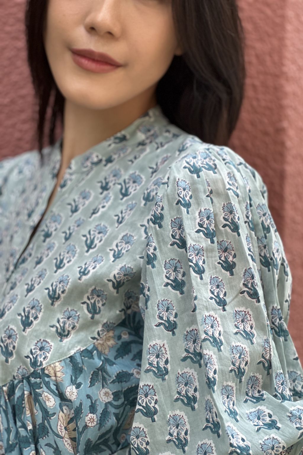 Bali Tiered Midi - Ocean Blue II