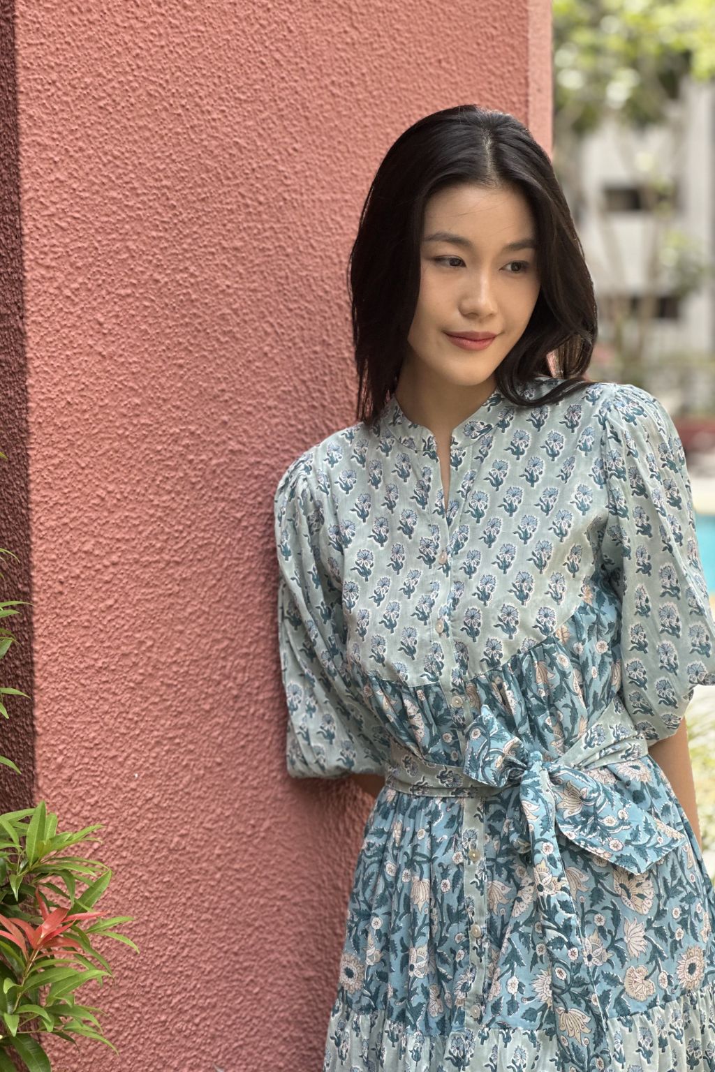 Bali Tiered Midi - Ocean Blue II