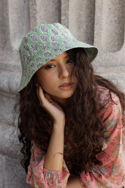 Artful House Block Print Bucket Hat