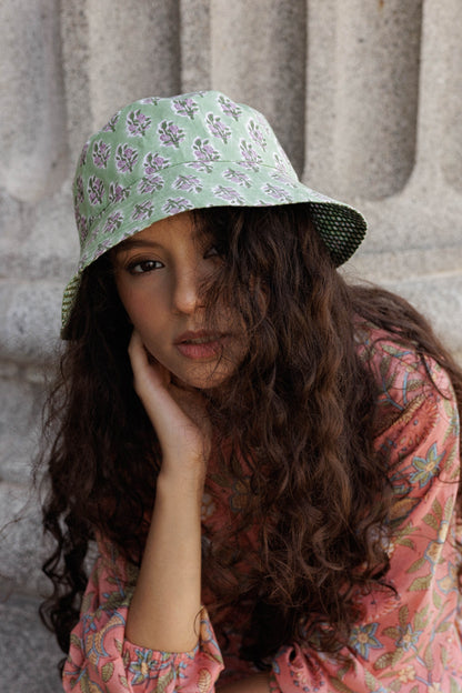 Artful House Bucket hat Pistachio Bloom Holly