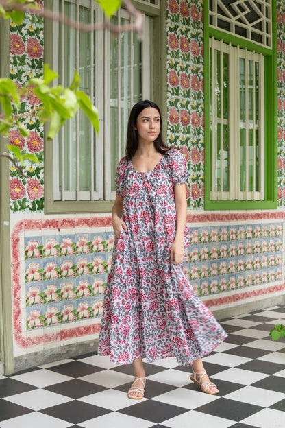 Artful House Byron Bay Maxi Dress Ruby