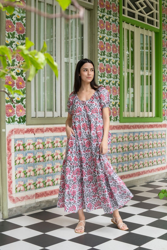 Artful House Byron Bay Maxi Dress Ruby