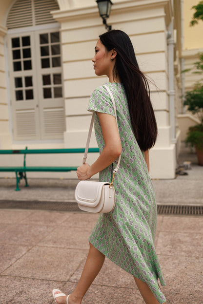 Margaret Dress - Pistachio Bloom