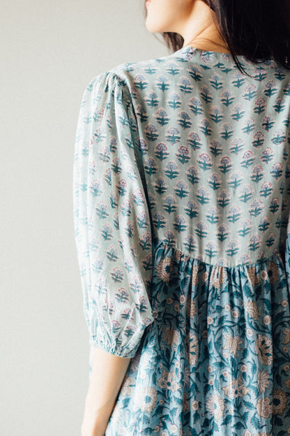 Artisan Made in India Floral Block Printed Dress