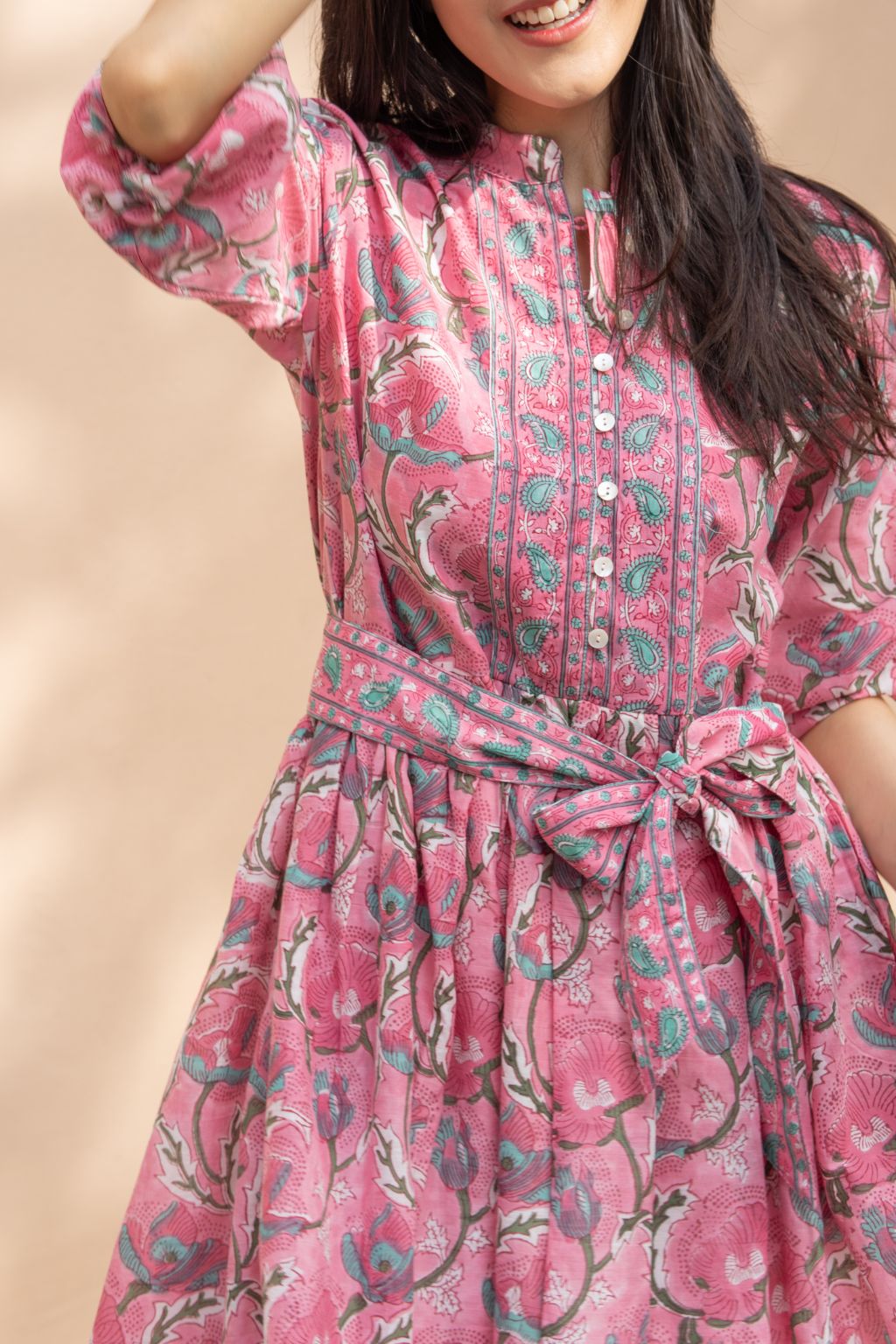 Artful House Block print dress