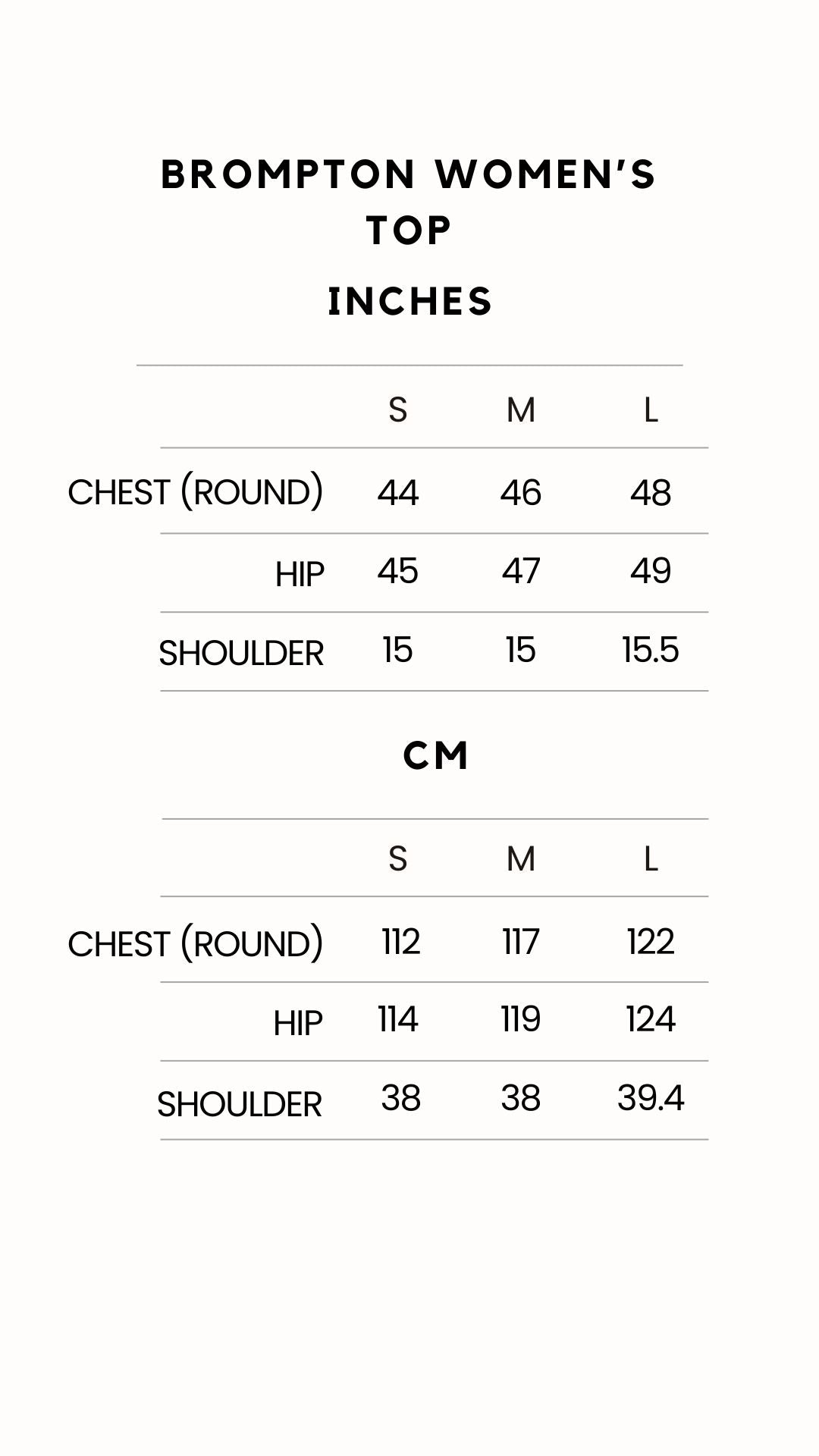 S M L XL sizes block printed top available