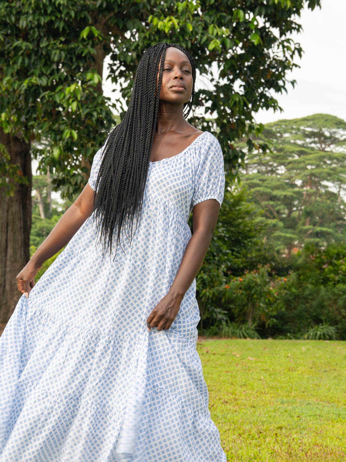 Byron Bay Maxi Dress - Blue Diamond