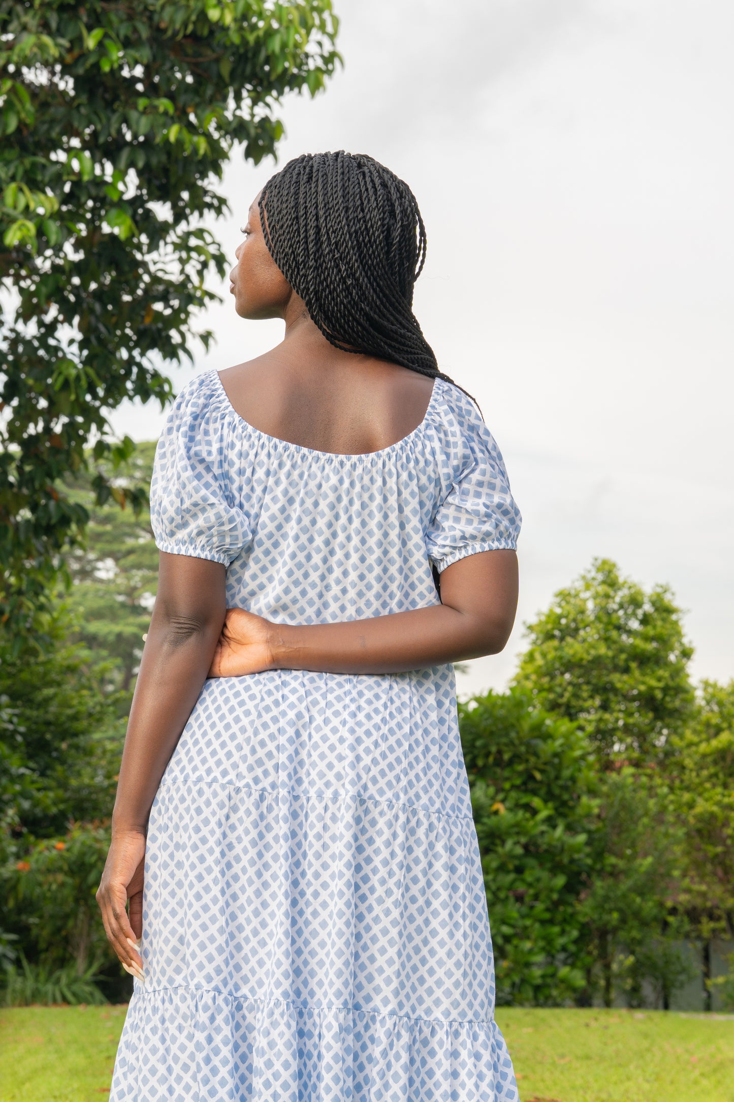 Byron Bay Maxi Dress - Blue Diamond