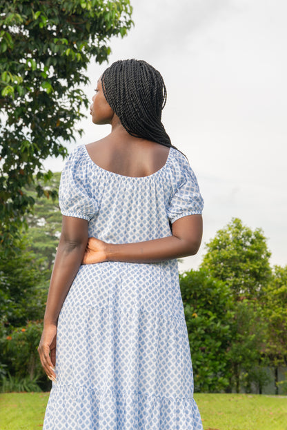 Byron Bay Maxi Dress - Blue Diamond