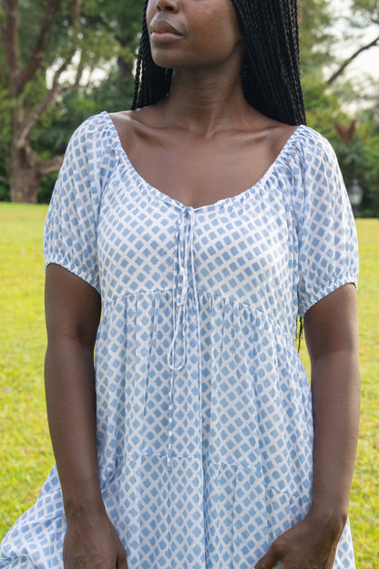 Byron Bay Maxi Dress - Blue Diamond
