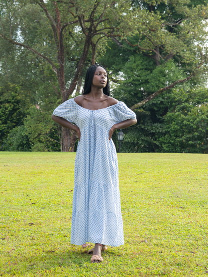 Byron Bay Maxi Dress - Blue Diamond