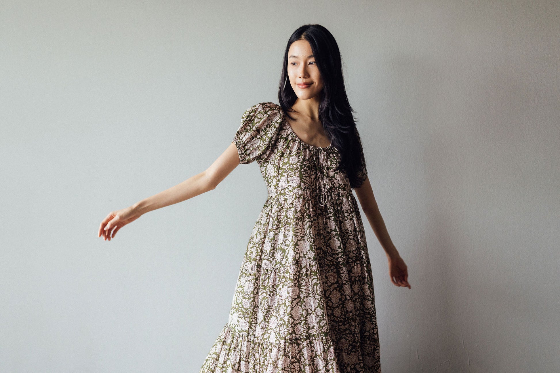 Block print dress avaialble in online boutique