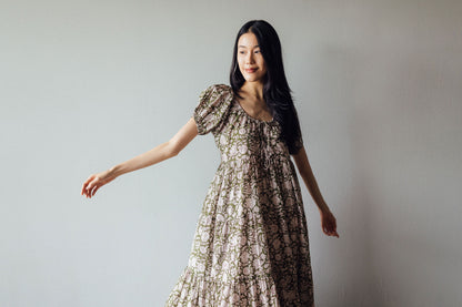 Block print dress avaialble in online boutique