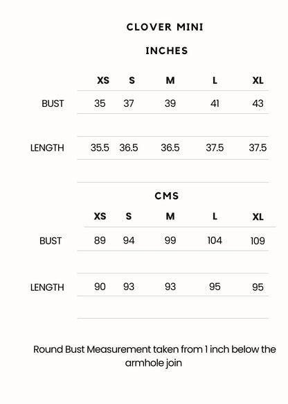 Clover Mini Block print dresss MLXL sizes available