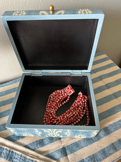 Blue and White Jewellery Box