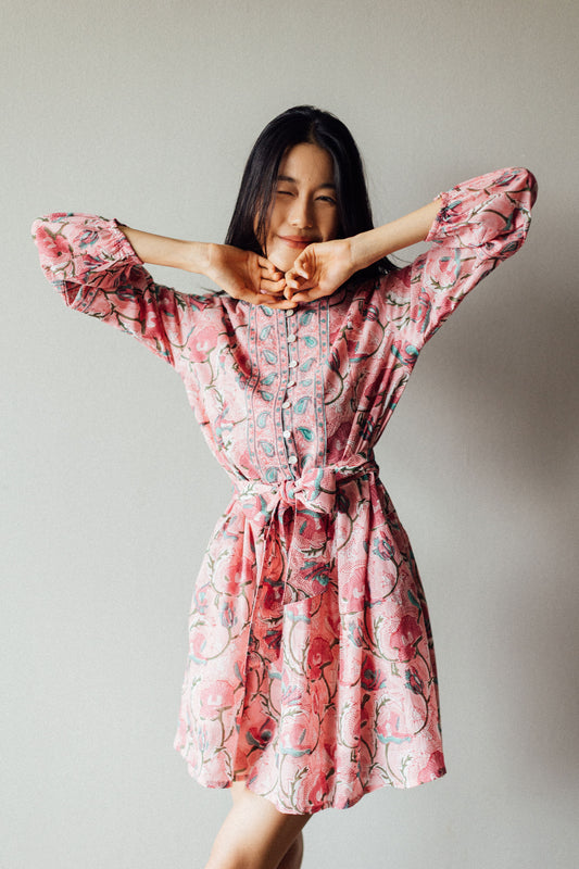 Artful House Marigold Mini Short Cotton Dress perfect for the summer
