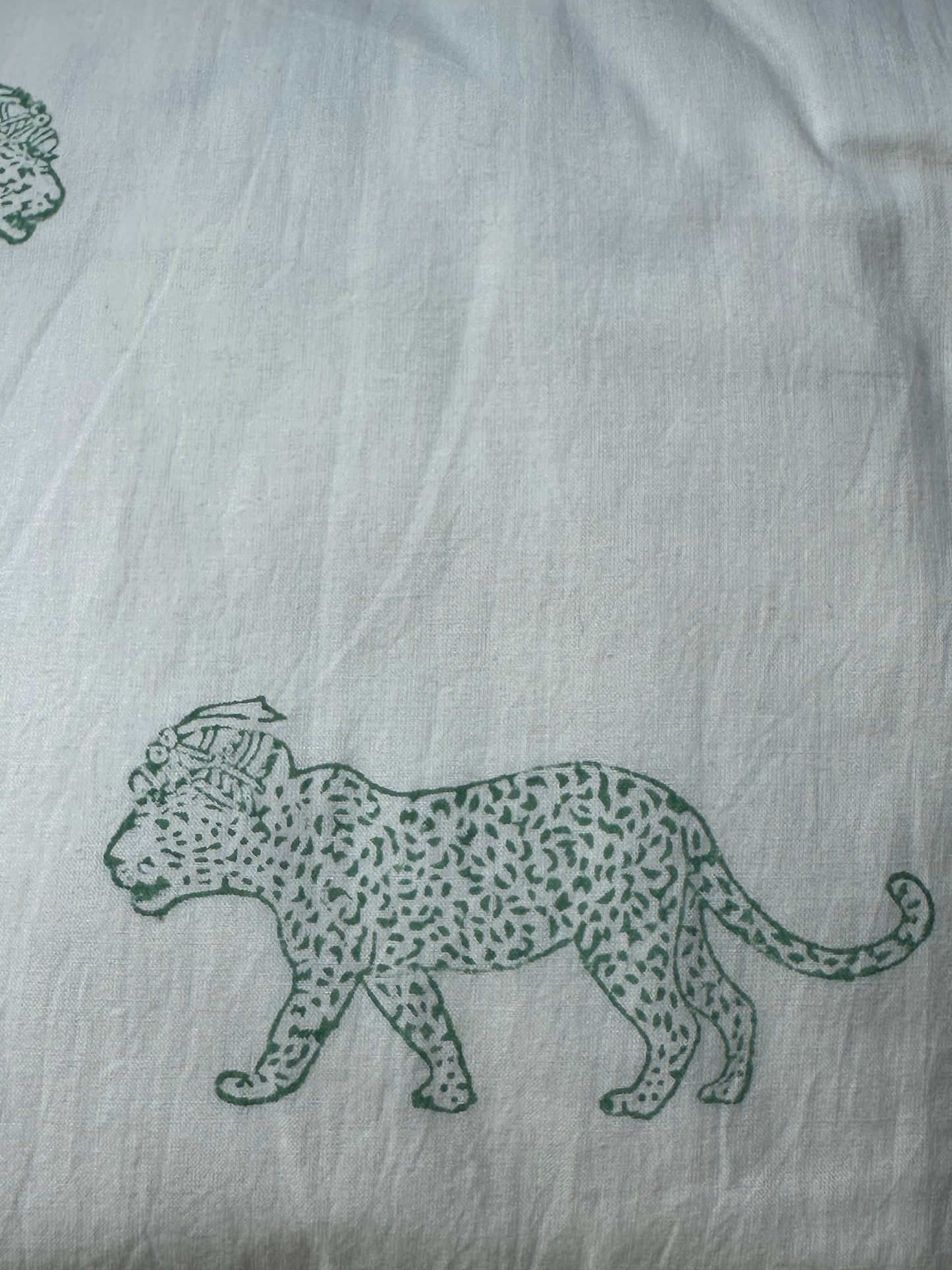 Green King Leopard Block Print Ginza Trousers