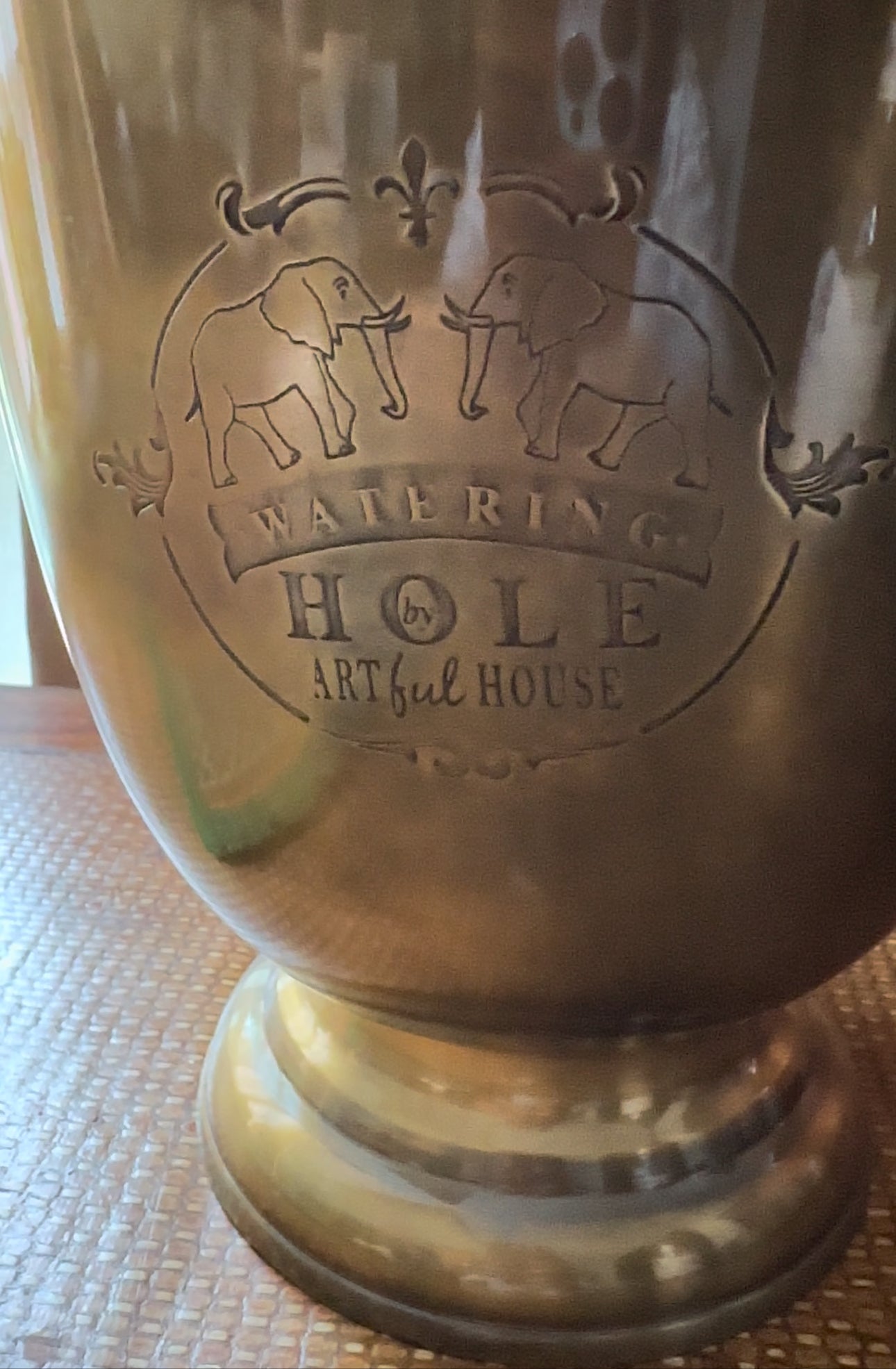 Engraved Logo on Metal Champagne Bucket