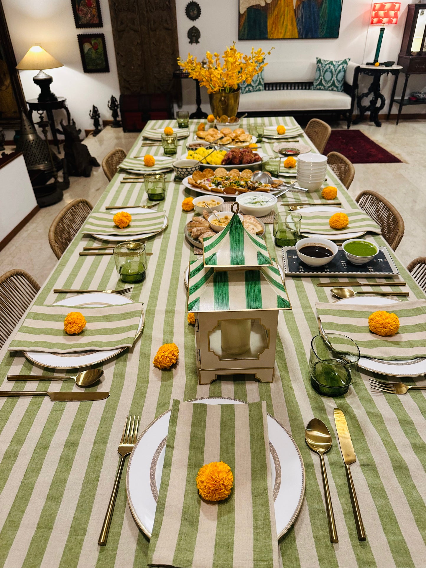 Green Striped Lantern