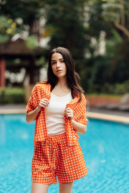 Noosa Top - Mandarin