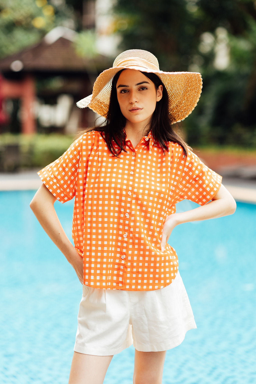 Noosa Top - Mandarin