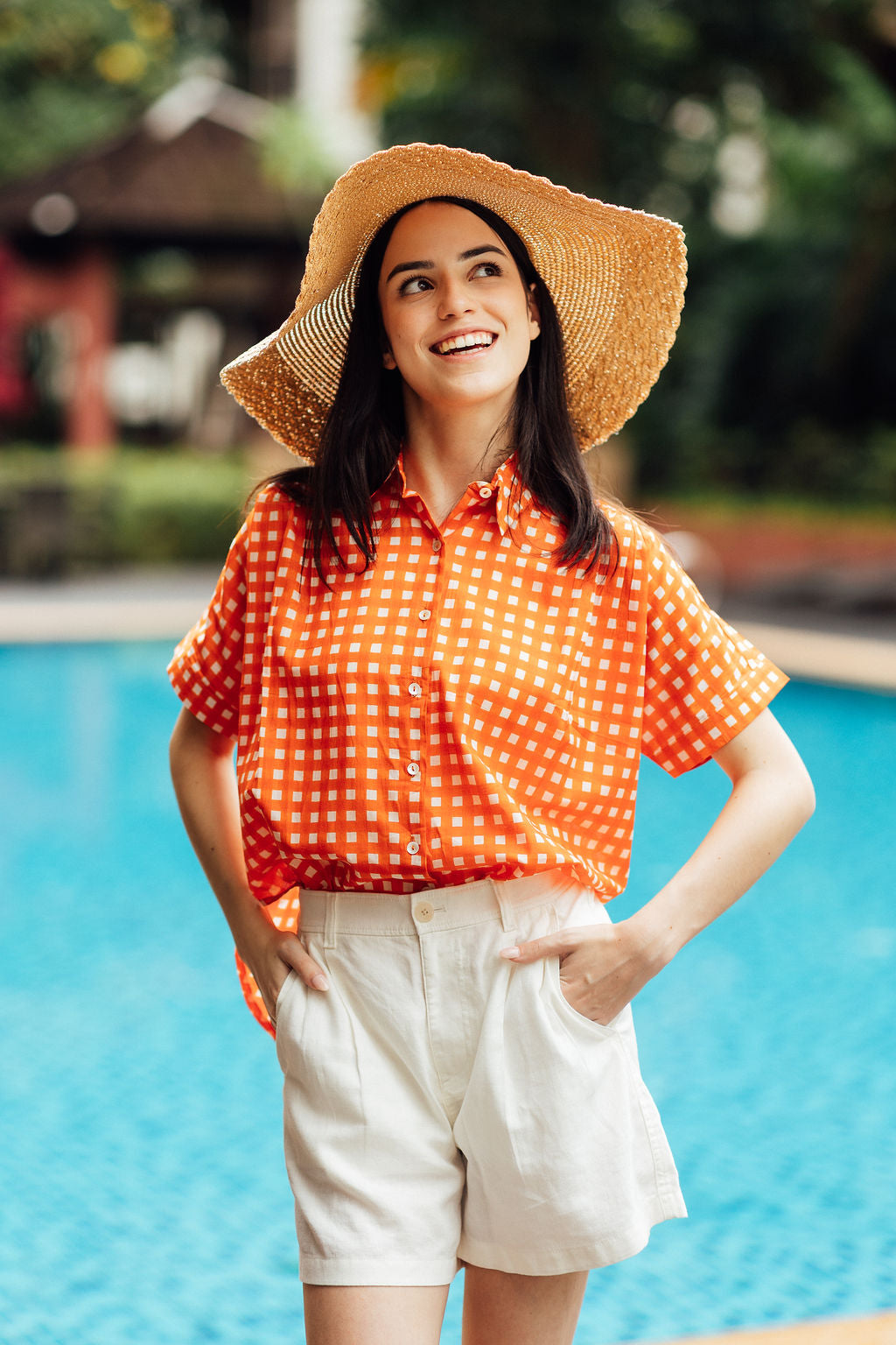 Noosa Top - Mandarin