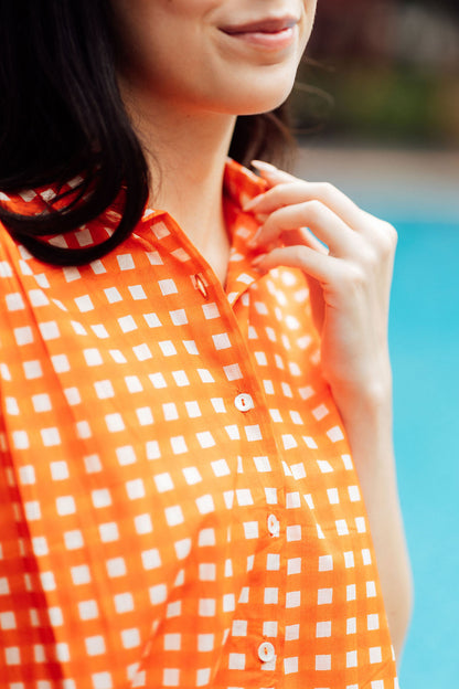 Noosa Top - Mandarin