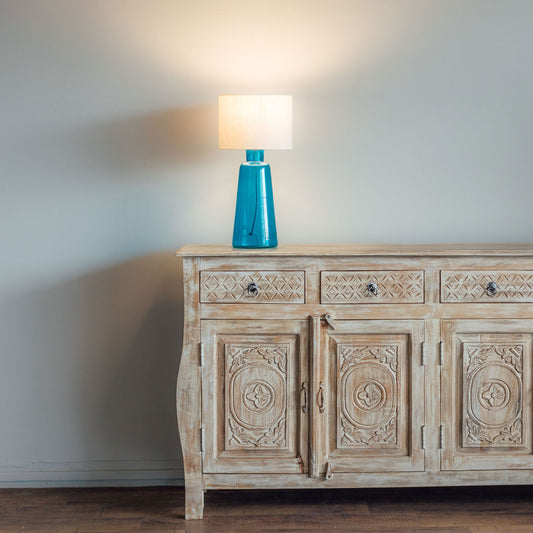 vintage inspired glass lamp