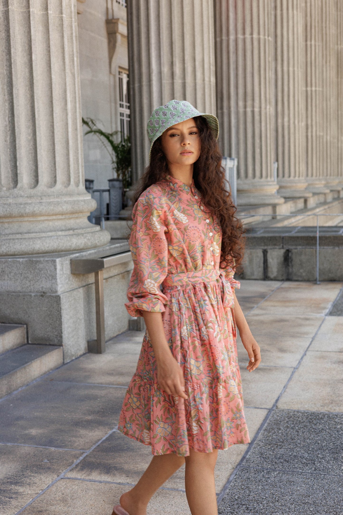 Pistachio Bloom Bucket Hat