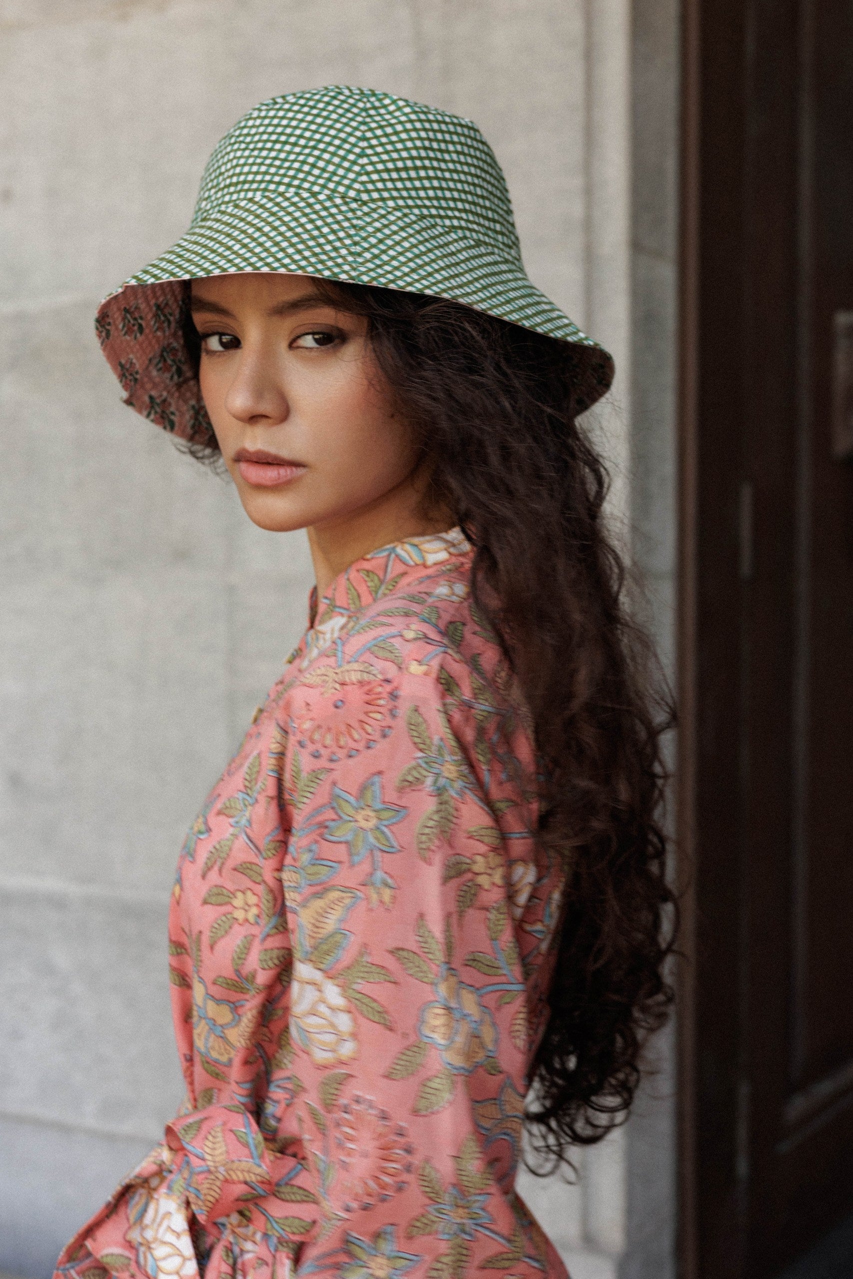 Printed fabric bucket hat