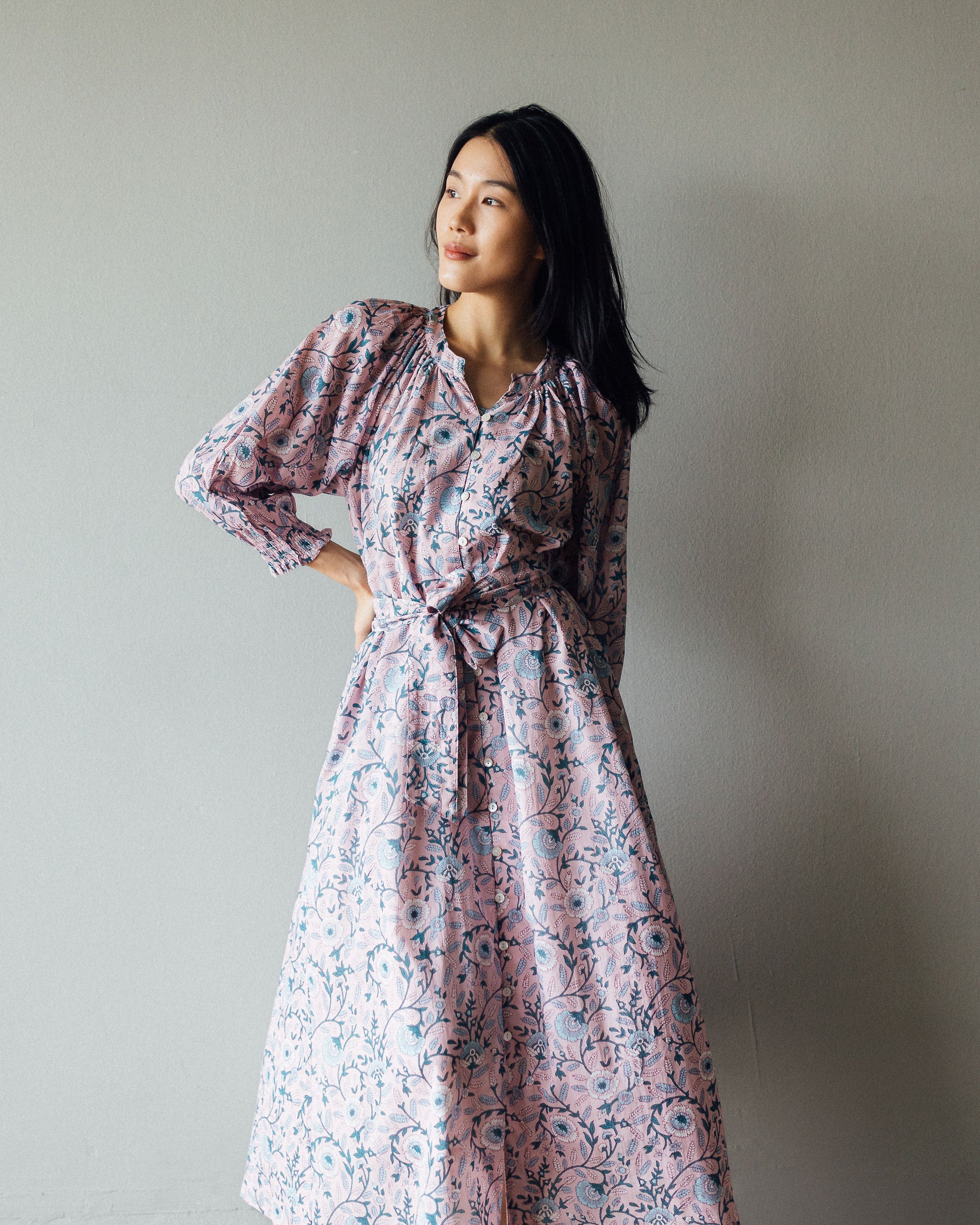 Artful House Richmond Midi Dress Pink Camelia