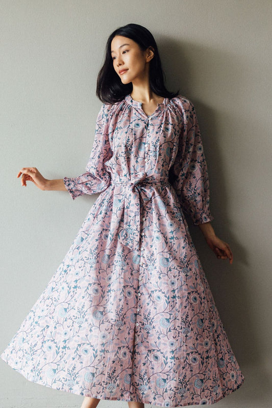 Richmond Midi Dress Pink Camelia