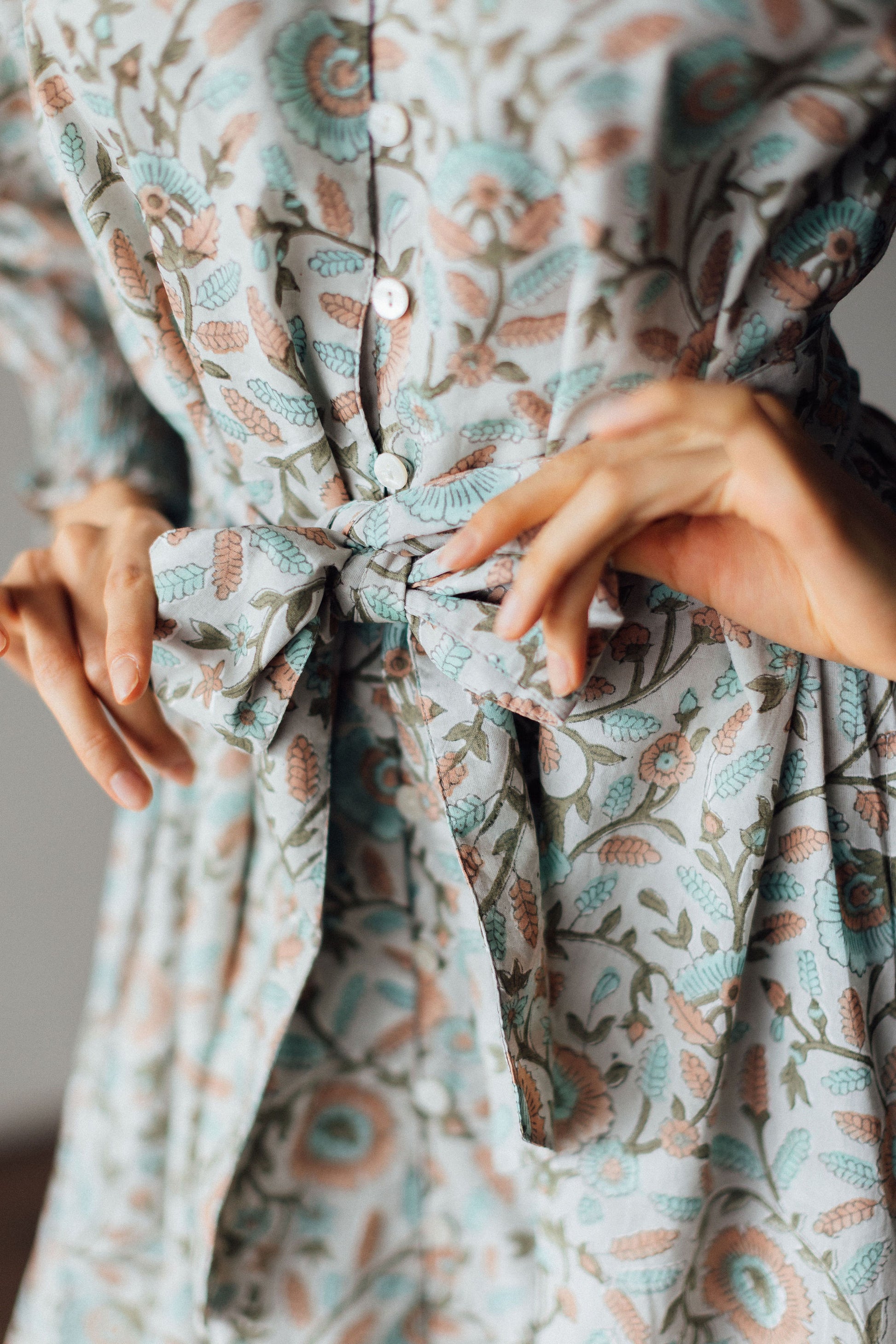 Richmond Midi Dress in Clay Floral