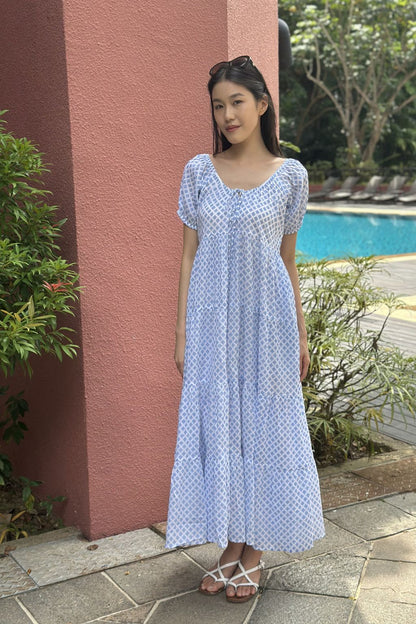 Byron Bay Maxi Dress - Blue Diamond