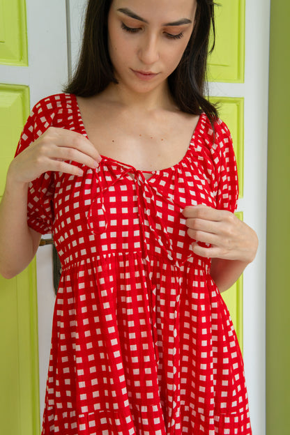 Tiered cotton maxi dress. Shop from online boutique