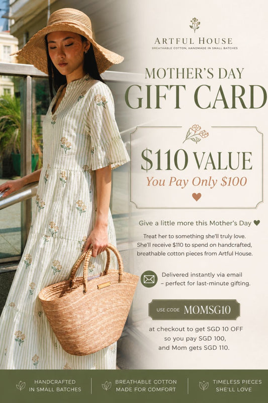 Mother’s Day Gift Card – $110 Value ( You pay SGD 100)