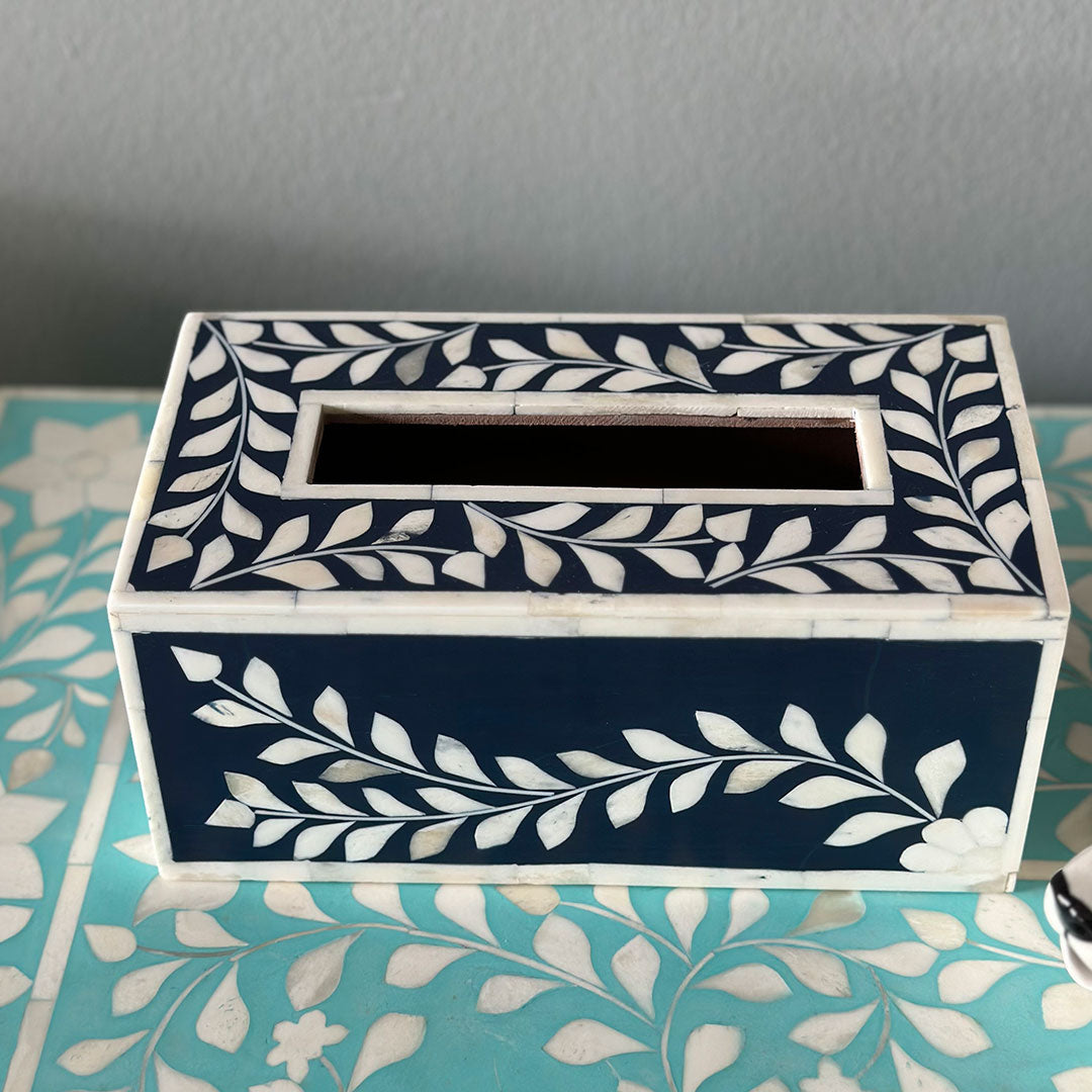 Black Inlay Tissue Box