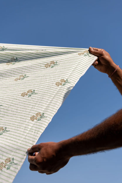 hand block printed peranakan print