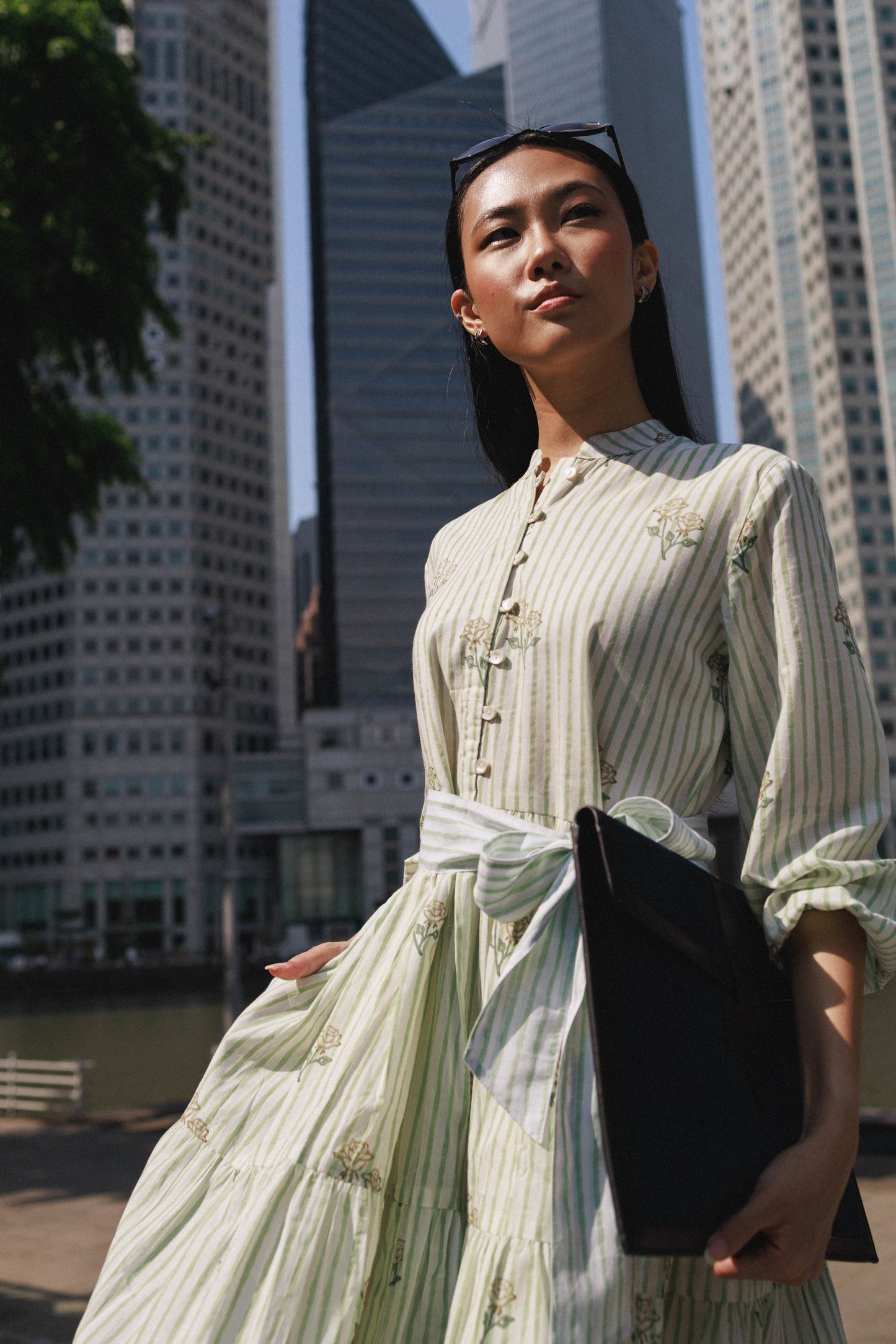 peranakani nspired cotton mini dress
